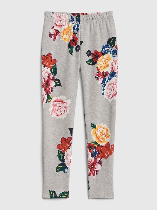 Image number 1 showing, Kids Floral Leggings in Soft Terry