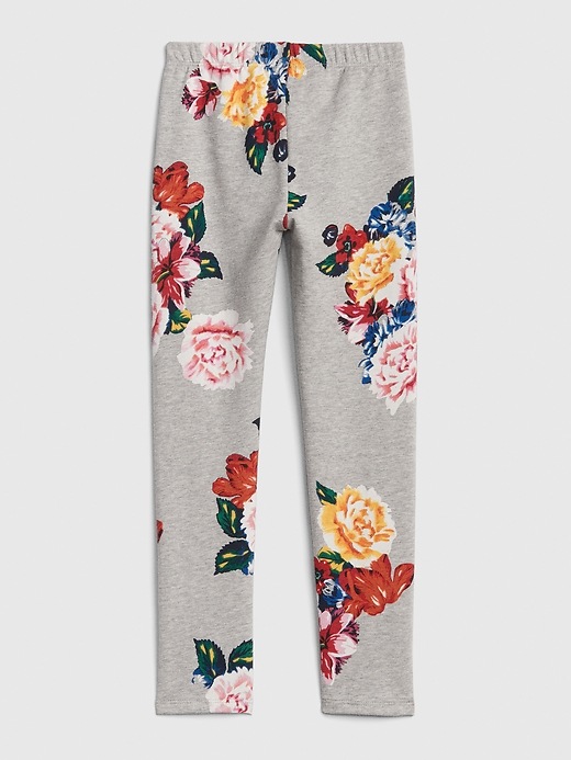 Image number 2 showing, Kids Floral Leggings in Soft Terry