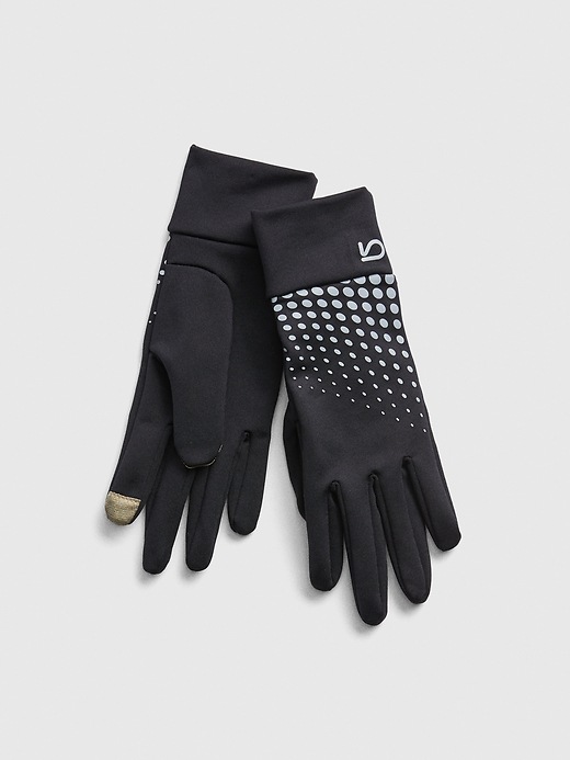 Image number 1 showing, GapFit Performance Reflective Print Gloves