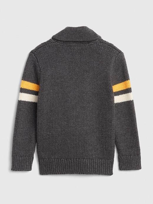 Image number 2 showing, Toggle Shawl-Collar Cardigan Sweater