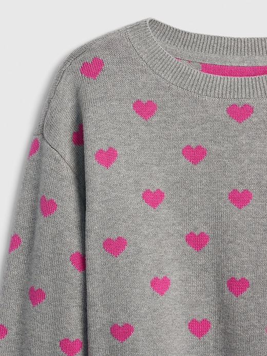 Image number 4 showing, Heart Print Sweater