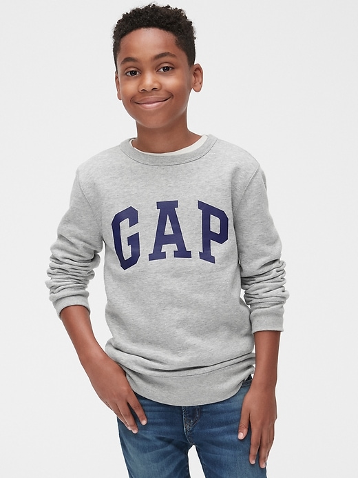 Gap logo fleece crewneck sweatshirt sales