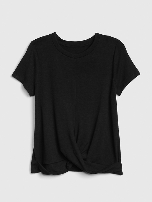 Image number 6 showing, Softspun Short Sleeve Twist-Hem T-Shirt