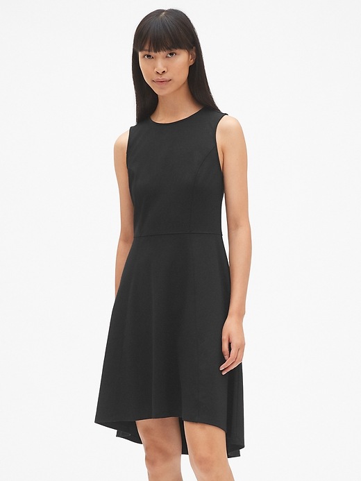 Image number 1 showing, Fit and Flare Sleeveless Hi-Lo Dress