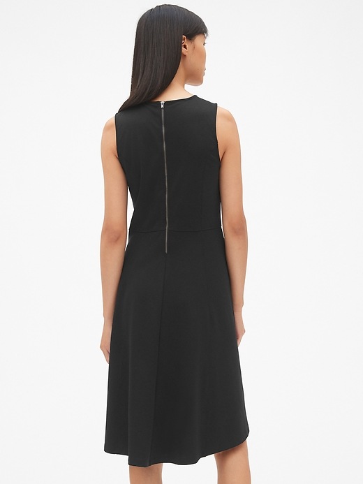Image number 2 showing, Fit and Flare Sleeveless Hi-Lo Dress