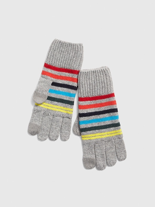 View large product image 1 of 1. Crazy Stripe Gloves