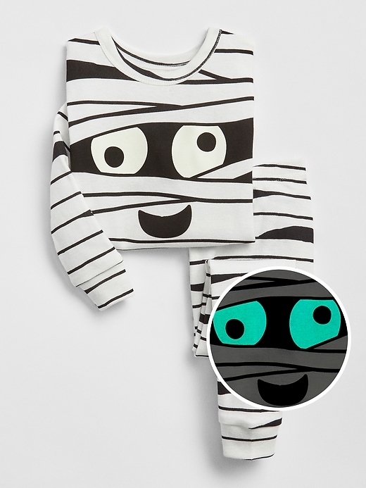 View large product image 1 of 2. Glow-in-the-Dark Mummy PJ Set