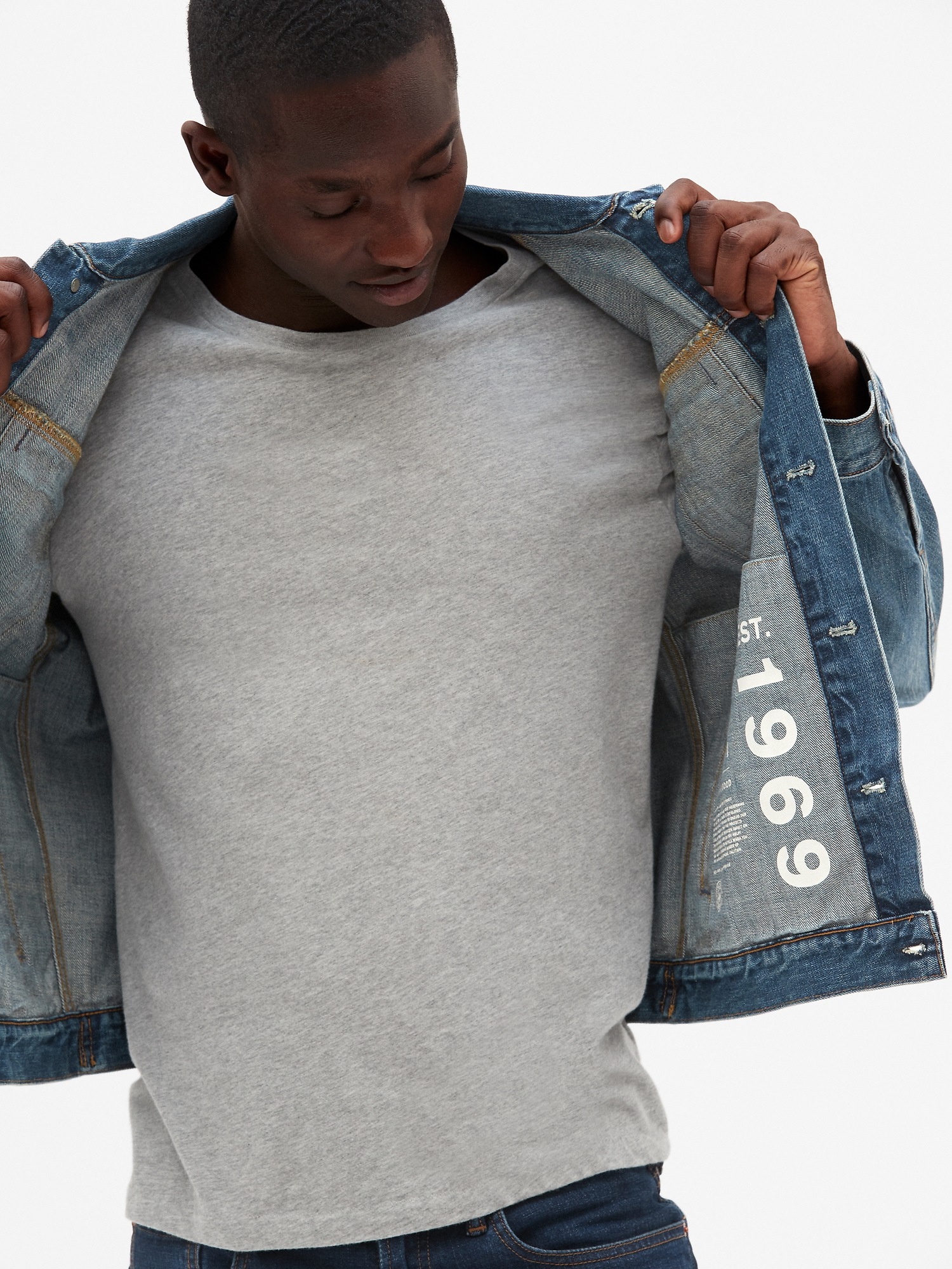 gap 1969 denim jacket mens