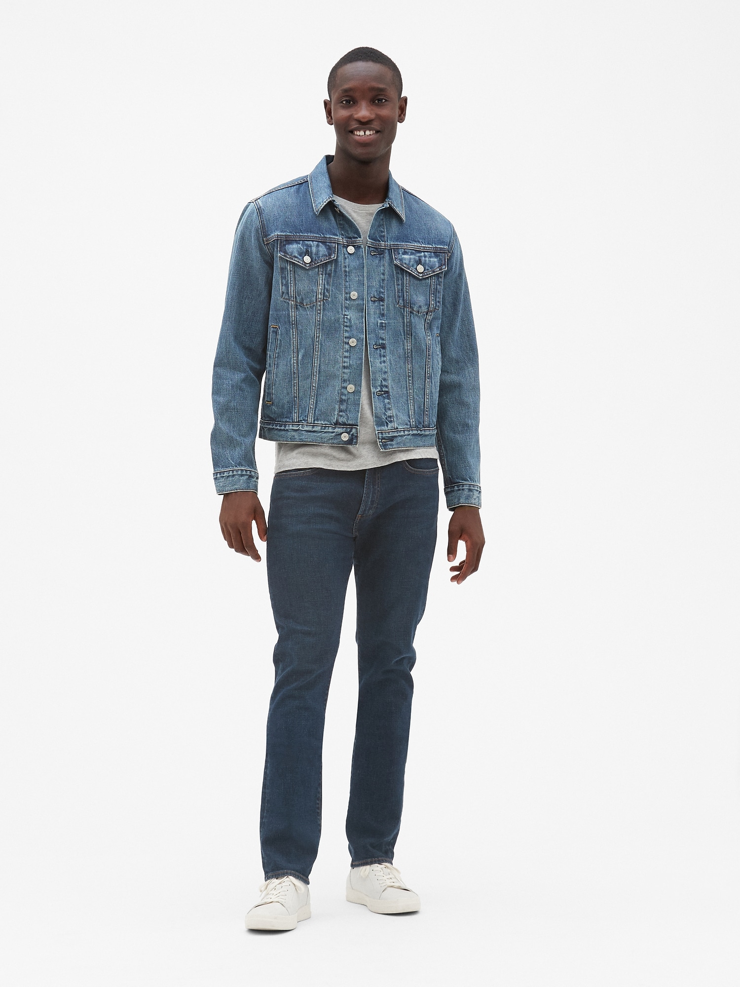 gap icon denim jacket men