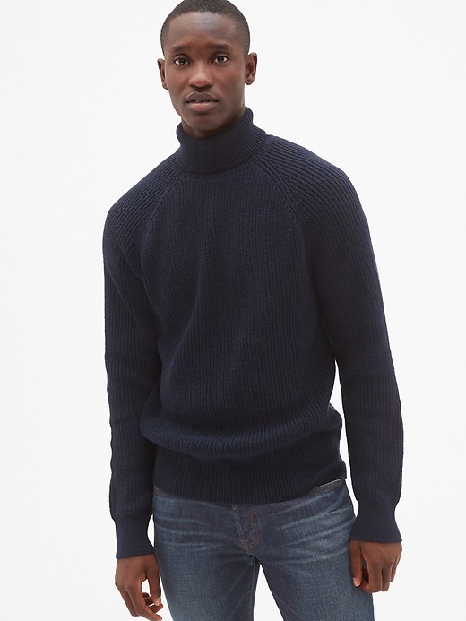 Image number 7 showing, Ribbed Turtleneck Pullover Sweater