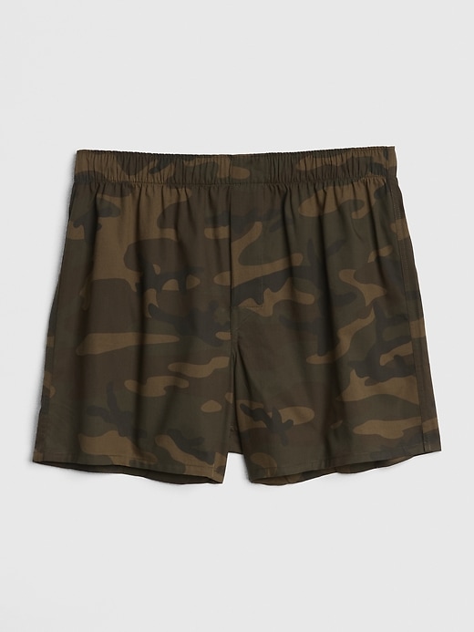 1 of 8 showing, with the color army camo of product 4" Print Boxers