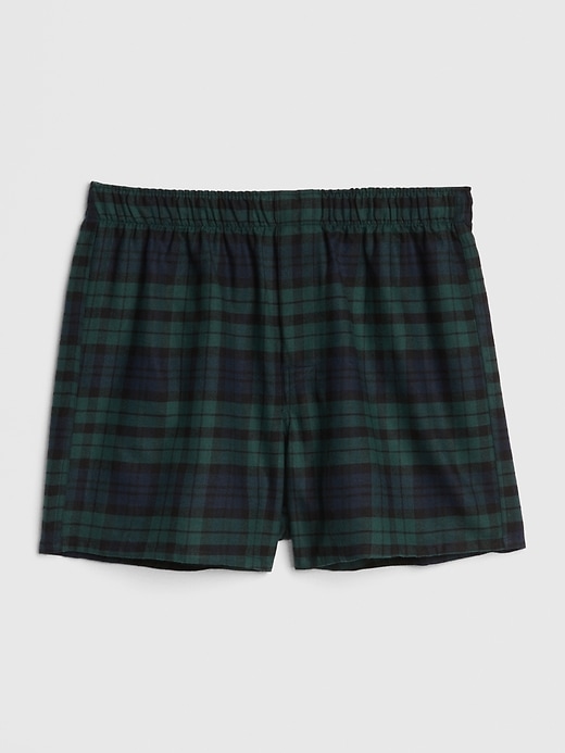 View large product image 1 of 1. 4" Flannel Boxers