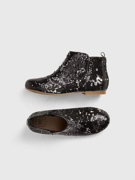Image number 1 showing, Sequin Ankle Booties
