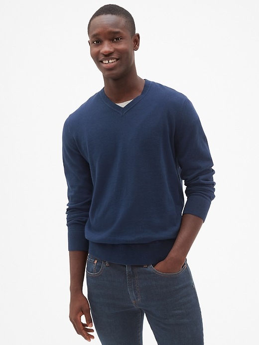 View large product image 1 of 1. The Mainstay V-Neck Sweater