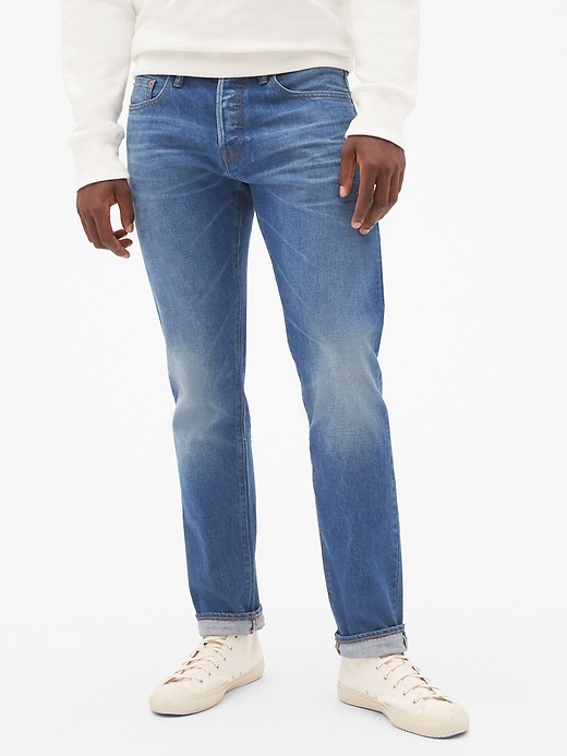 Image number 1 showing, Limited-Edition Cone Denim&#174 Selvedge Slim Jeans