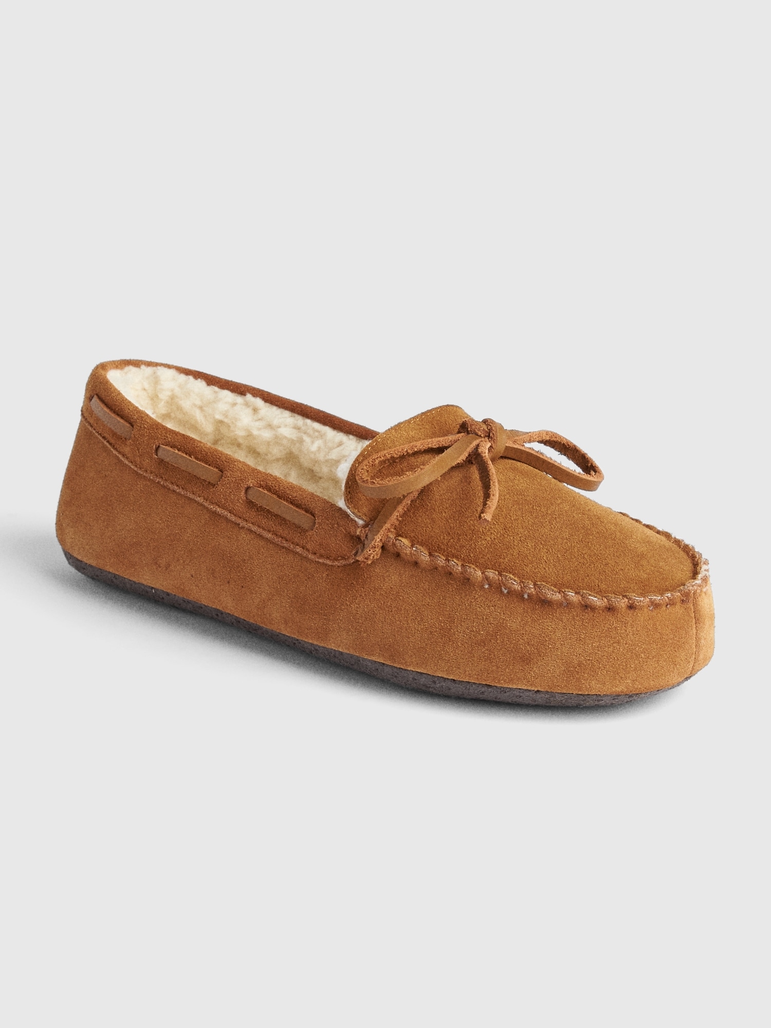 Suede Moccasin Slippers Gap