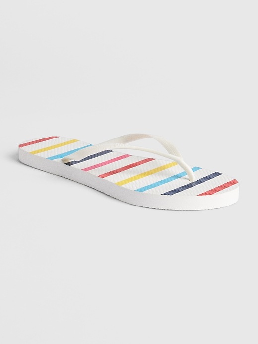 Image number 1 showing, Print Flip Flops