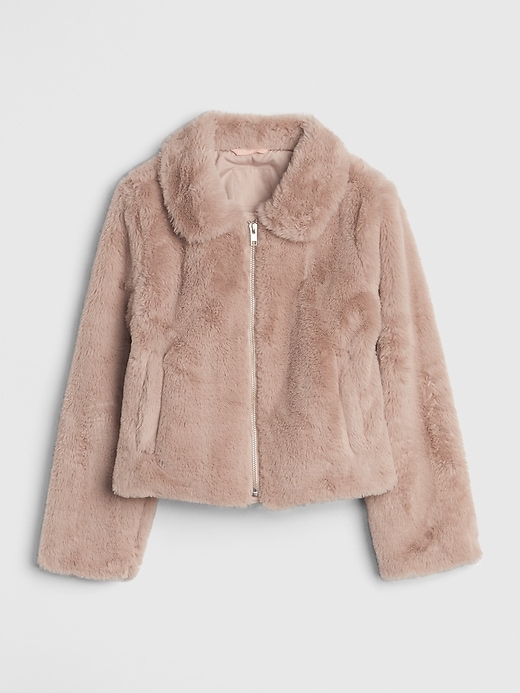 Image number 1 showing, Faux Fur Zip Jacket