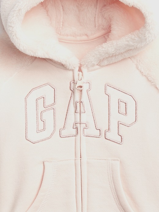 Image number 3 showing, Gap Logo Sherpa Hoodie Sweatshirt