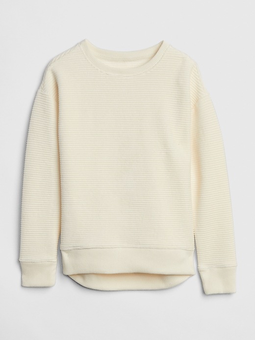 Image number 1 showing, Velour Pullover Sweater
