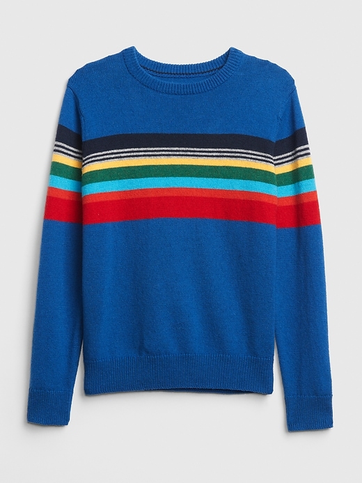 Image number 1 showing, Chest-Stripe Pullover Sweater