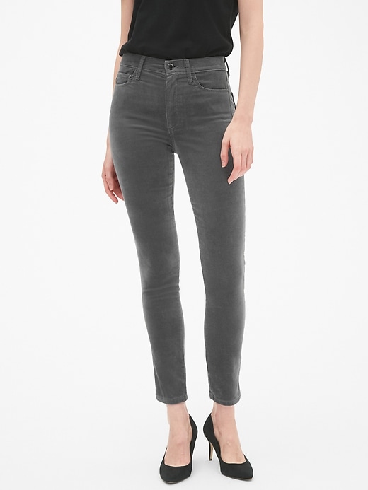 Image number 8 showing, High Rise True Skinny Ankle Jeans in Velvet