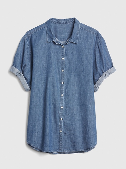 Image number 6 showing, Denim Roll Cuff Shirt