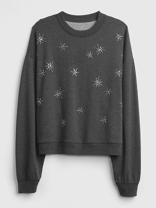 Image number 6 showing, Embellished Pullover Sweatshirt in French Terry