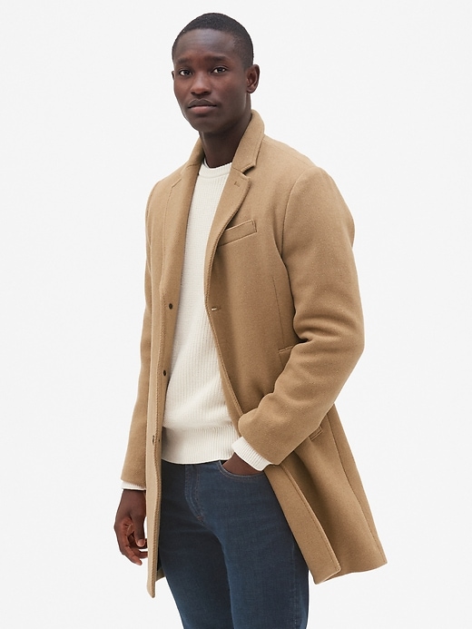 Image number 1 showing, Wool-Blend Topcoat