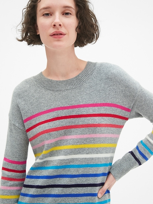 Image number 5 showing, Crazy Stripe Crewneck Sweater Dress