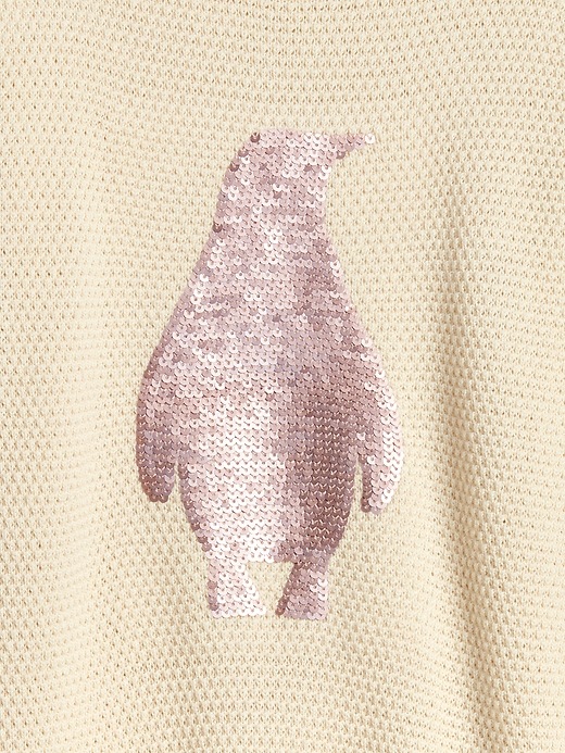 Image number 4 showing, Kids Sequin Penguin Sweater Dress