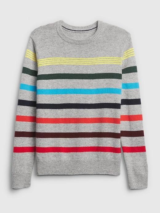 Image number 1 showing, Crazy Stripe Pullover Sweater