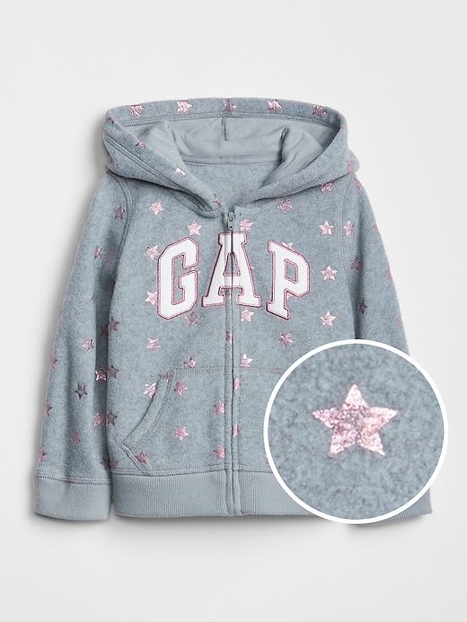 View large product image 1 of 1. Gap Logo Hoodie Sweatshirt in Heavyweight Fleece