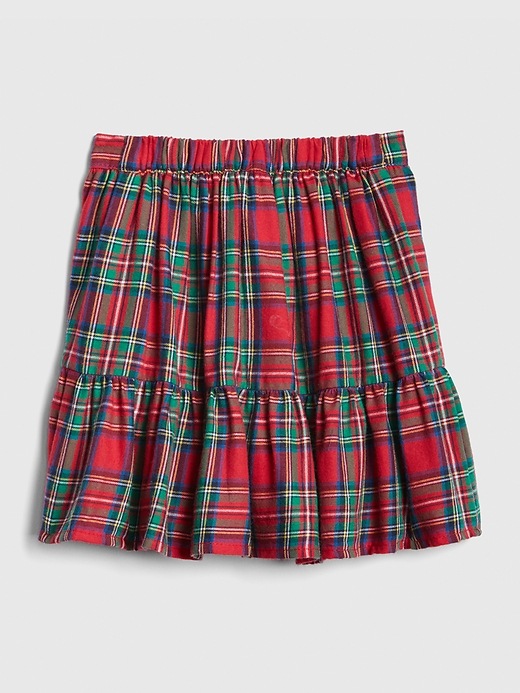Image number 2 showing, Plaid Peplum Flippy Skirt