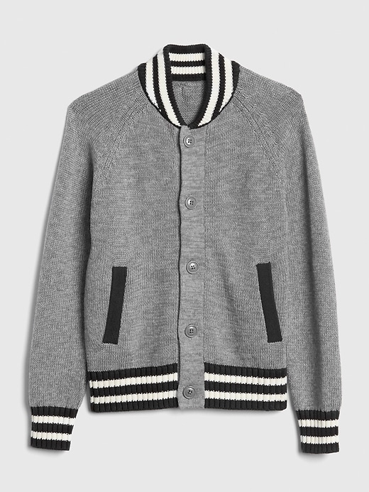 Image number 1 showing, Stripe Bomber Sweater
