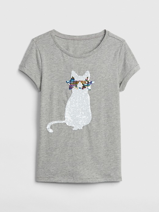 Flippy Sequin Graphic Short Sleeve TShirt Gap