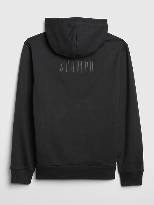 Image number 7 showing, Gap + GQ STAMPD Logo Convertible Pullover Hoodie