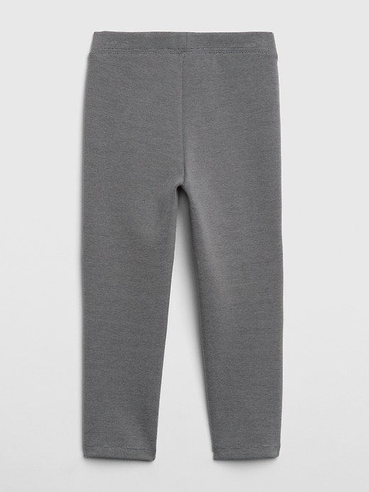 2 of 8 showing, with the color heather grey of product Moto Pants in Ponte