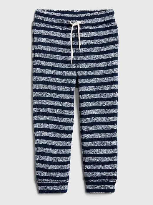 Image number 1 showing, Toddler Stripe Pull-On Pants In Fleece