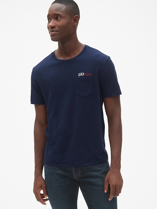 Logo Graphic Short Sleeve Pocket T-Shirt | Gap