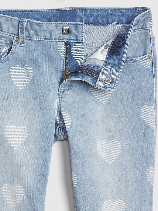 Image number 4 showing, Kids Heart Super Skinny Jeans with Fantastiflex