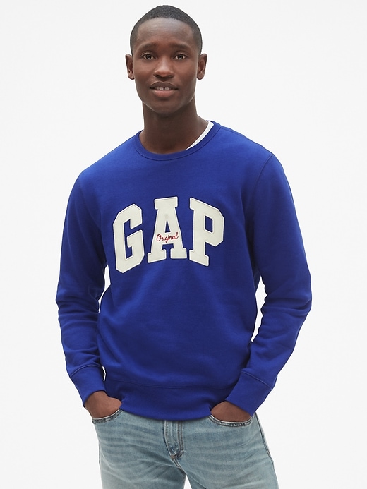 View large product image 1 of 1. Gap Logo Fleece Crewneck Sweatshirt