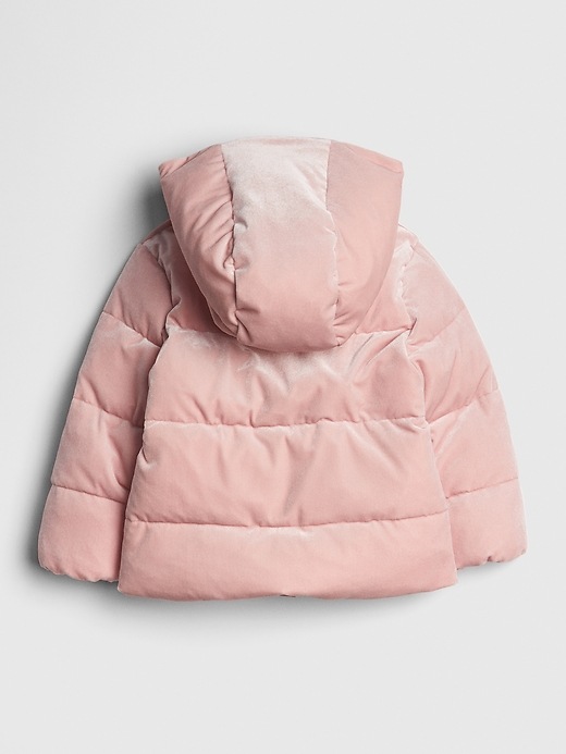 ColdControl Max Velvet Puffer Jacket | Gap