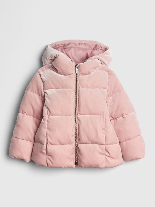 ColdControl Max Velvet Puffer Jacket | Gap