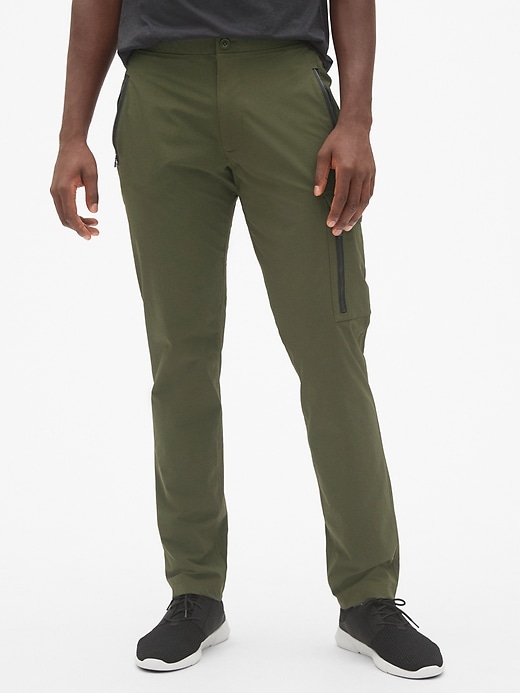 1 of 8 showing, with the color black moss of product Hybrid Cargo Pants in Slim Fit
