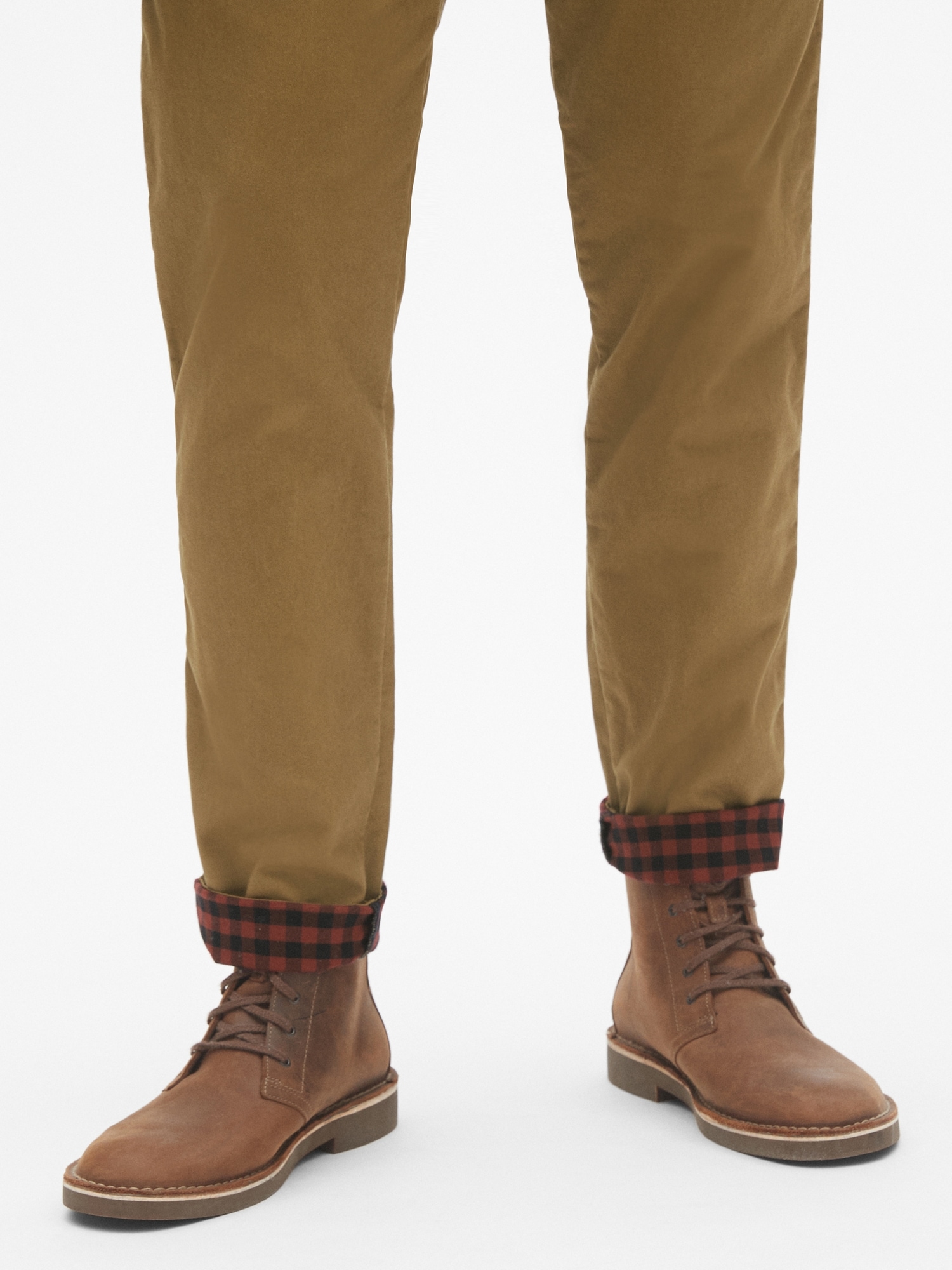 Gap flannel hotsell lined khakis