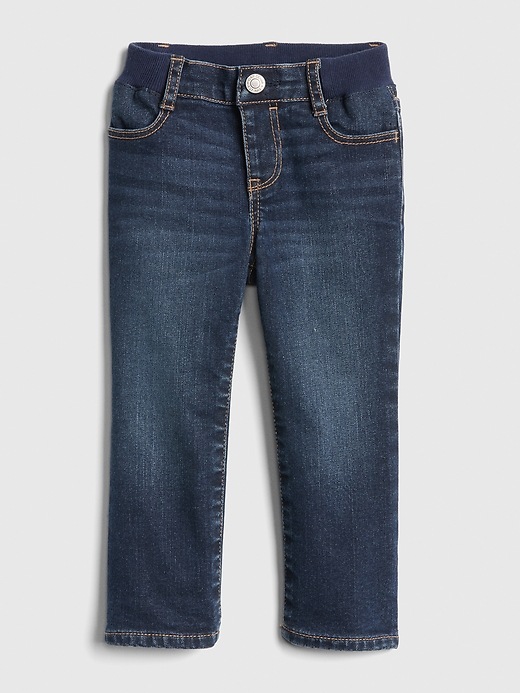 Image number 3 showing, Toddler Lined Straight Jeans with Defendo