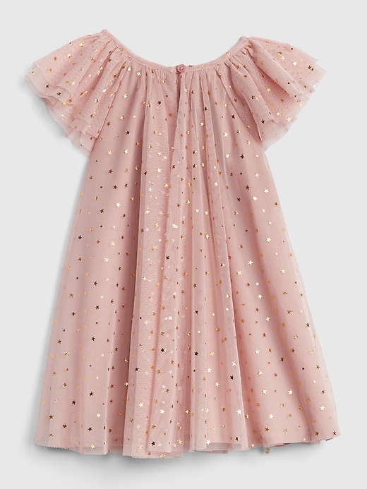 2 of 8 showing, with the color pink standard of product Foil Star Tulle Dress