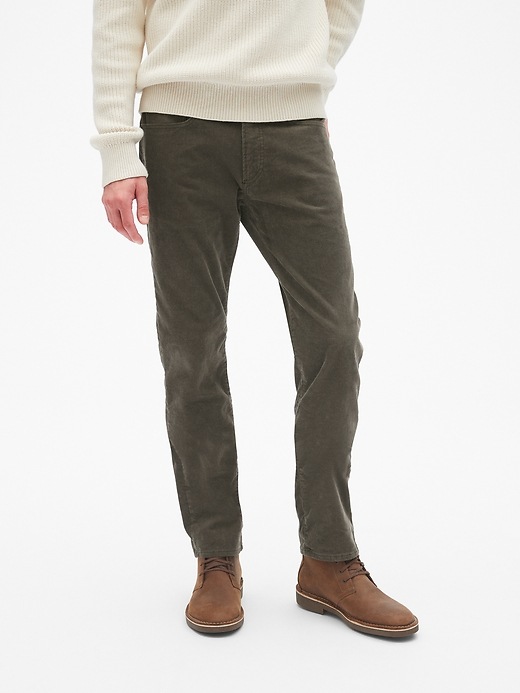 Image number 1 showing, Slim Fit Cords with GapFlex