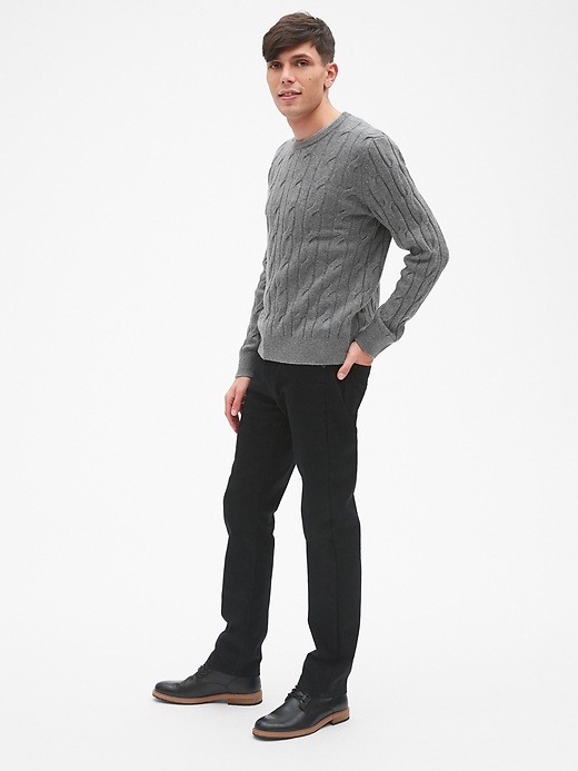 Image number 3 showing, Wool Cable-Knit Pullover Sweater